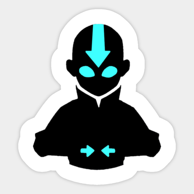 Avatar State Avatar Aang Sticker Teepublic